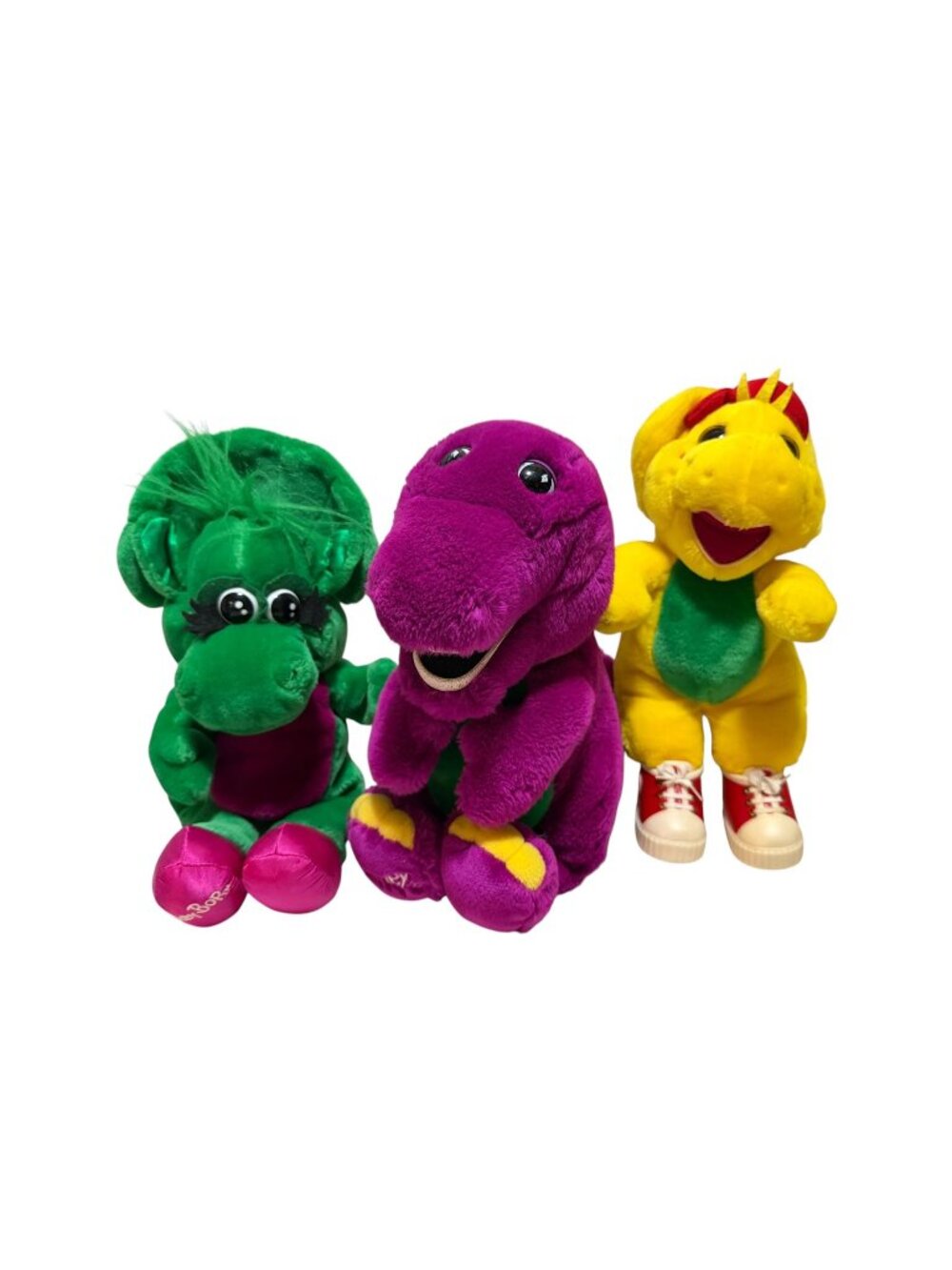 Barney & Friends Plush Toys Barney BJ Baby Bop Puppet Lyons Group 90's